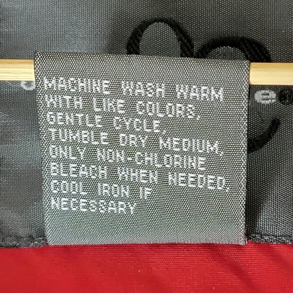 Outdoor Exchange Retro 90's Red Hooded Parka Winter Coat Jacket Men's Size Lg - Picture 14 of 16